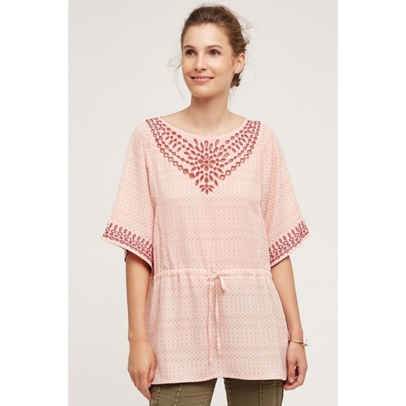 Anthropologie Tops - Anthropologie One September pink Tunic Top.